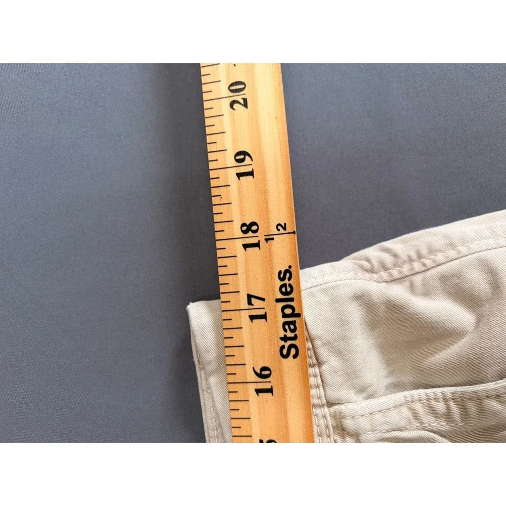 American Eagle Outfitters Active Flex Slim Fit Khaki Chino Shorts Mens 34 Tan - Picture 8 of 11